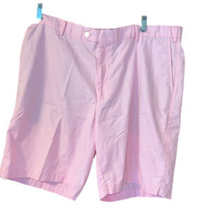 Peter Millar Pima Cotton Pink Flat Front Casual Shorts Size 42